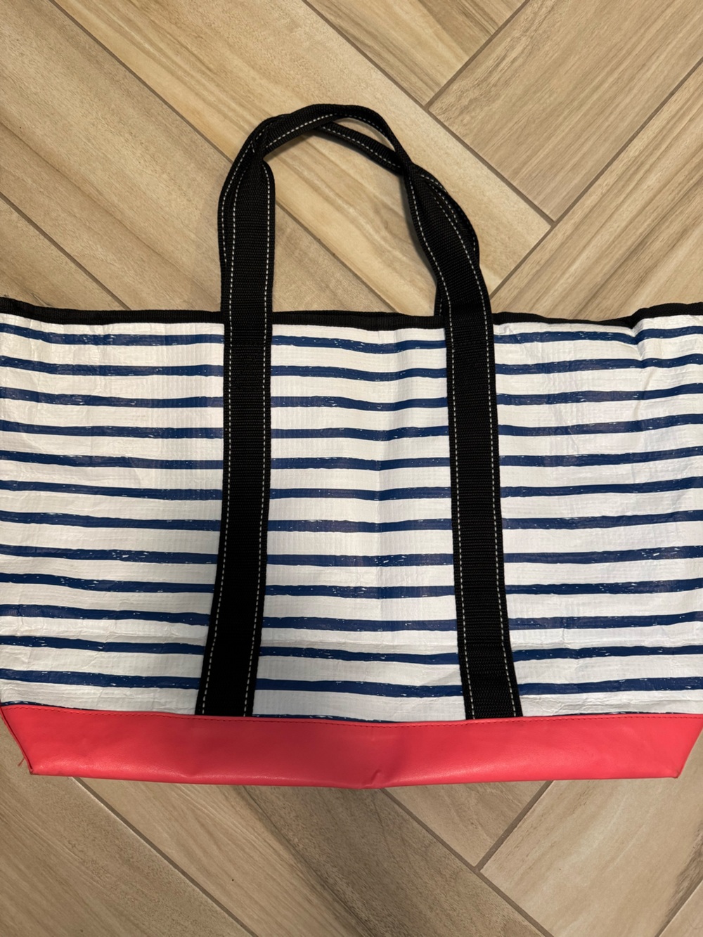 Scout Navy and White Striped Tote AND an accessory bag. - Picture 5 of 14